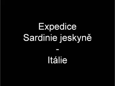 Expedice Sardinie jeskyně, fotografie 1