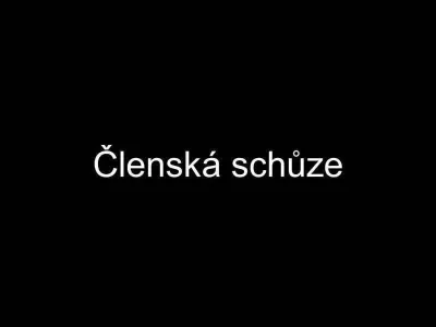 Členská schůze, fotografie 1