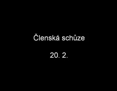 Členská schůze, fotografie 1
