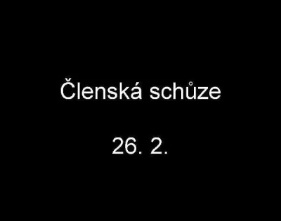 Členská schůze, fotografie 1